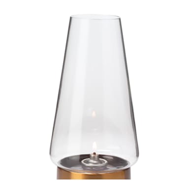 Hollowick 36C Clear 6.75" Tall Conical Glass Chimney
