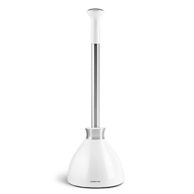 simplehuman BT1085 White Toilet Plunger