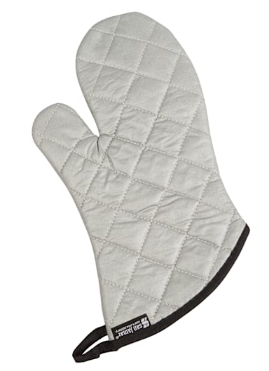 San Jamar 801SG13 Silicone Coated 13" Oven / Freezer Mitt - Pair