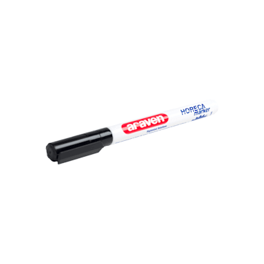Araven 00393 Black 1/32" Tip Washable Marker