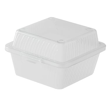 G.E.T. EC-08-1-CL Eco-Takeouts Clear Single Entree Container - Dozen