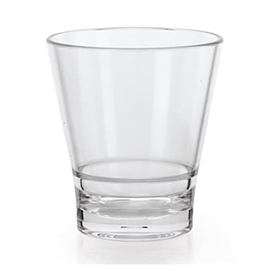 G.E.T. S-9-CL Revo SAN Plastic Clear 9 Oz. Rocks Glass - Dozen