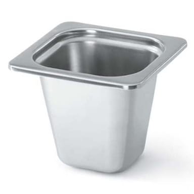 Vollrath 8266205 Miramar S/S 6.5"W x 7" D x 6" H 1/6 Size Food Pan