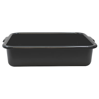 TableCraft 1529E Black Recycled 1-1/2" x 15-3/4" x 5" Tote Box