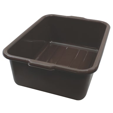 TableCraft 1537BR Brown 21-1/2" x 15-3/4" x 7" Tote Box