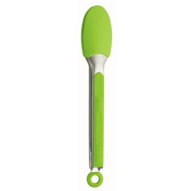 Darling Foodservice Green Silicone-Coated 9" Locking Tong