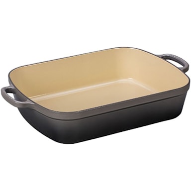 Le Creuset LS2011-377F Oyster 7 Quart Rectangle Signature Roaster