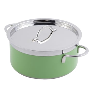Bon Chef 60303-LIME 5 Quart 22 Ounce Stock Pot with Cover