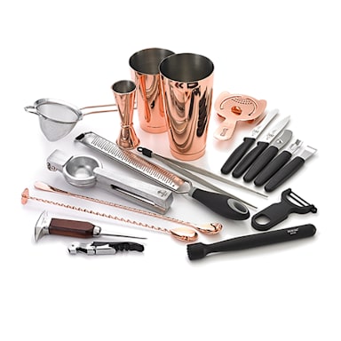 Mercer Culinary M37102CP Barfly Copper Plated Deluxe Bar Set