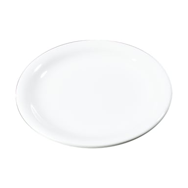 Carlisle 3300802 Sierrus White 6.5" Melamine Pie Plate