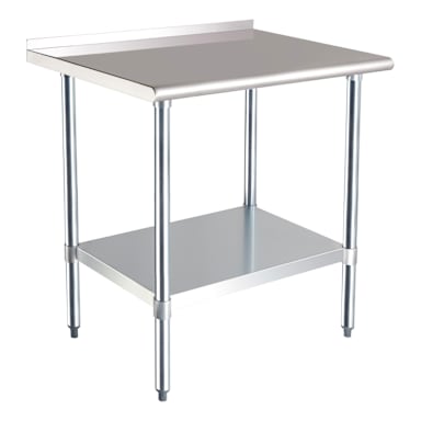 Darling Foodservice 24 x 36" Work Table w/ Backsplash