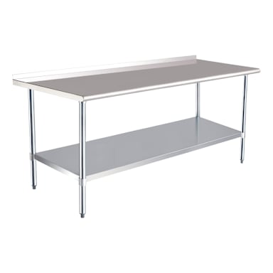 Darling Foodservice 30 x 72" Work Table w/ Backsplash