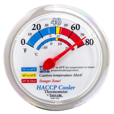 Taylor Precision 5636 6" Dial Cooler / Freezer Thermometer