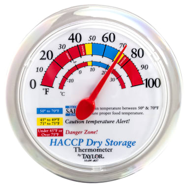Taylor Precision Products 5637 6" Dial Dry Storage Thermometer