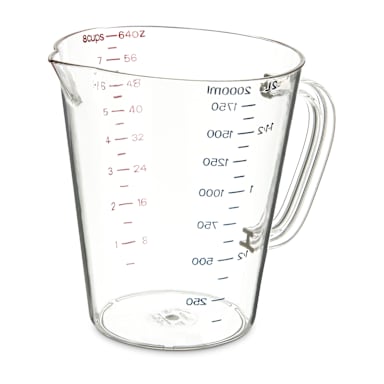 Carlisle 4314407 64 Ounce Metric Measuring Cup