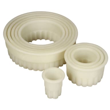 Mercer Culinary® M35501 Fluted Nylon Cookie / Dough Cutters Set