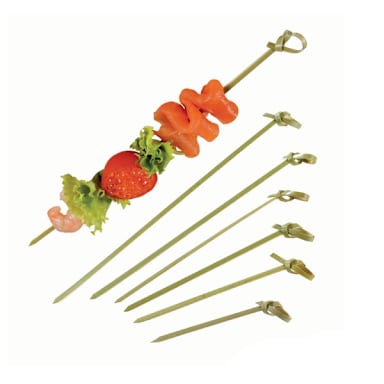 PackNWood 209BBBCL120 Bamboo 4.7" Knotted Skewer - 2000 / CS