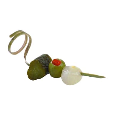 PackNWood 210BBTWIST9 Bamboo 3.5" Twisted Top Skewer - 2000 / CS