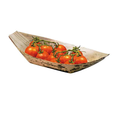 PackNWood 210BJQ22 8 x 4.2" Bamboo Leaf Boat - 1200 / CS
