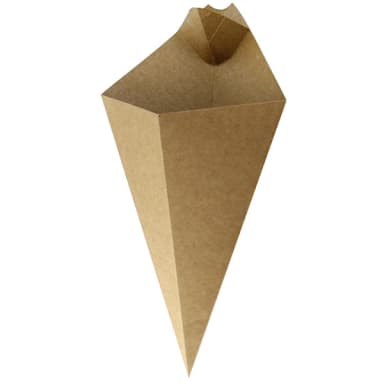 PackNWood 210CONFR3KR Kraft Paper 14 Ounce Cone with Cup
