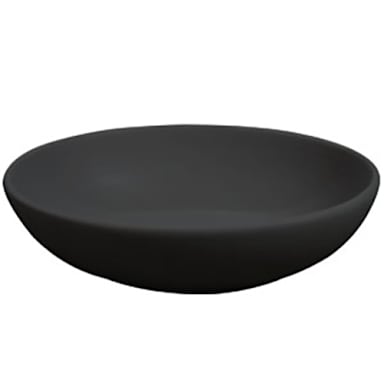 Vertex China E-B12-O Elements Onyx 38 Ounce Oval Bowl