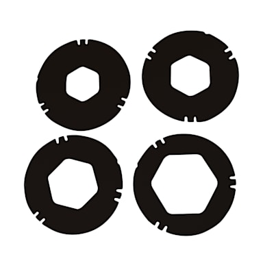 San Jamar XC2426BK Black S / M / L / XL C2410C Gasket - 4 / PK