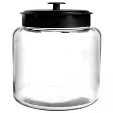 Anchor Hocking 96712AHG17 Black 96 Ounce Montana Jar - 2 / CS