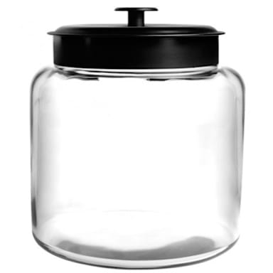 Anchor Hocking 96710AHG17 Black 48 Ounce Montana Jar - 4 / CS