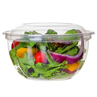 Eco Products EP-SB18 Clear 18 Ounce Plastic Bowl and Lid