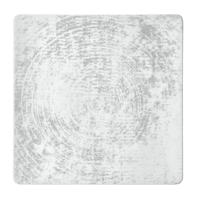 Schonwald 9131520-63070 Shabby Chic 7.88" Square Gray Plate - 6 / CS