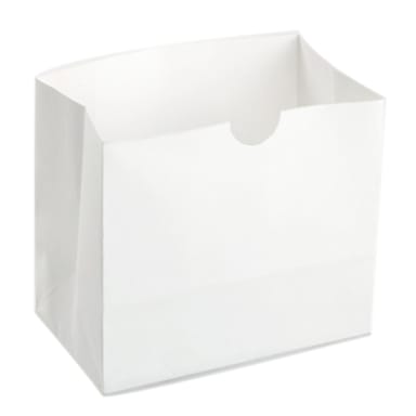 American Metalcraft SBW4 White 4.25 x 2.5 x 3.75 Snack Bag