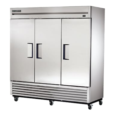 True TS-72F-HC Reach-In 3-Section Solid Swing Door 72 Cu Ft Freezer