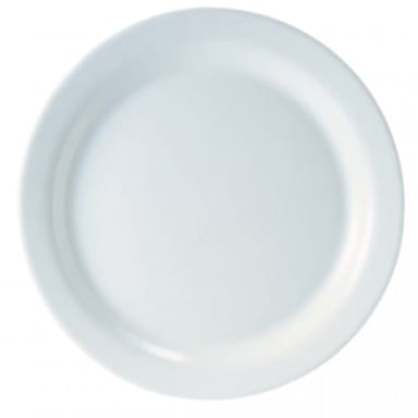 Arcoroc 29337 White 8.75" Pellet Plate
