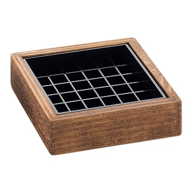 Cal-Mil 330-4-99 Madera 4 x 4" Reclaimed Wood Drip Tray