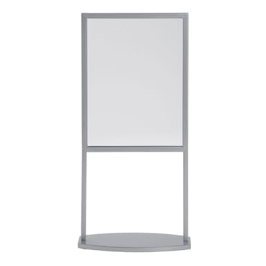 Hubert 99913 Silver Metal 9 x 4 x 18.75" Countertop Sign Frame