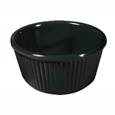 G.E.T. RM-401-BK Black Melamine 4 Oz. Fluted Ramekin