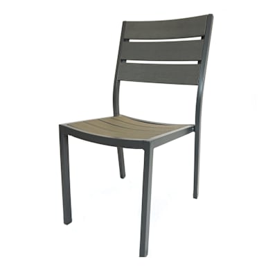 Plantation Prestige 8770700-0455 Durango Faux Wood Stacking Side Chair
