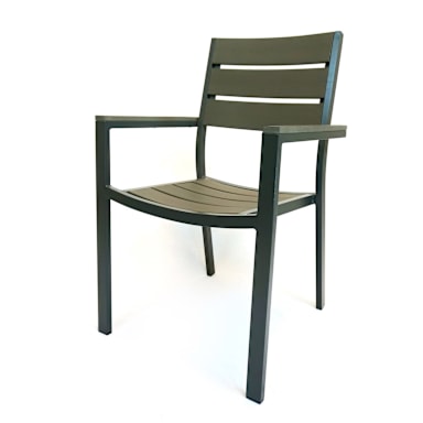 Plantation Prestige 8771100-0455 Durango Faux Wood Gray Dining Chair