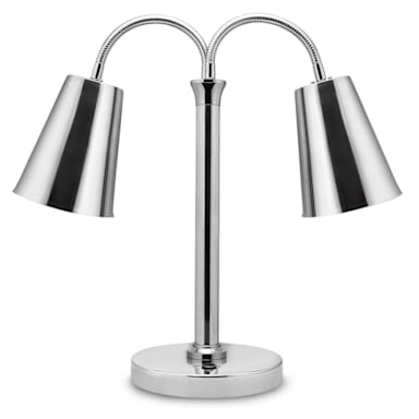 Bon Chef 9670 Chrome 23" Double Bulb Freestanding Heat Lamp