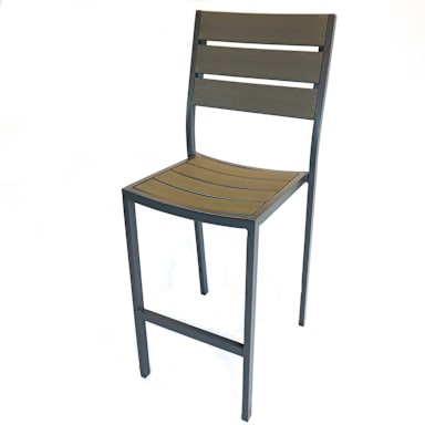 Plantation Prestige 8770300-0255 Durango Faux Wood Gray Bar Stool