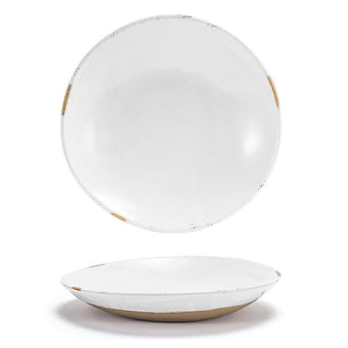 FOH DBO162WHP23 Artefact White 24 Ounce Low Bowl