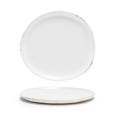 FOH DDP069WHP22 Artefact White 9" Round Plate - 6 / CS