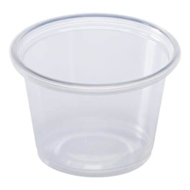 Darling Foodservice Clear 1 Oz. Polypropylene Portion Cup - 2500 / CS