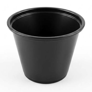 Darling Foodservice Black 5.5 Oz. Poly Portion Cup - 2500 / CS