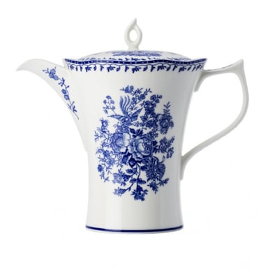 1880 Hospitality L6703061860 Lancaster Garden Blue 12 Oz Tea Pot - 12/CS