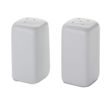 American Metalcraft CSPS3 2-Pc. White 3.25 In Salt / Pepper Shaker Set