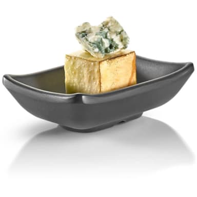 Rosseto MEL005 Rustic Black 2 Ounce Melamine Bowl
