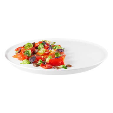 Rosseto MEL023 White 13" Round Melamine Tray - 3 / ST