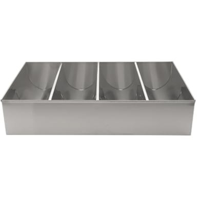 Winco SCB-4 S/S 4-Compartment Cutlery Organizer