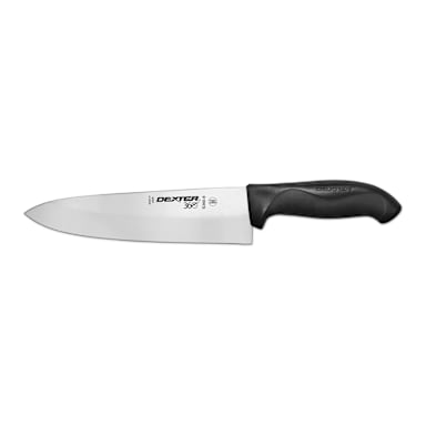 Dexter Russell Cutlery S360-8PCP 360 Series Black 8" Cooks Knife